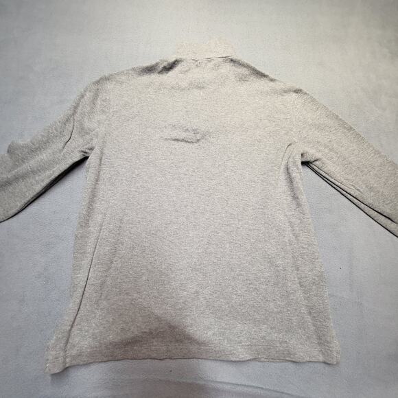 Polo Ralph Lauren Sweatshirt Mens M Gray Quarter Zip Pullover Flesh Pony - Picture 10 of 11